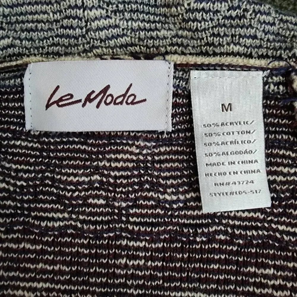 Le Moda Southwestern Aztec Print Multi-Color Cardigan | Women's Medium
